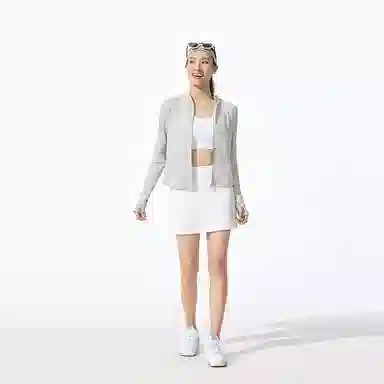 波司登 骄阳系列 夏季清爽弹力拉链轻盈时尚休闲短款显瘦 多色可选 透气凉感防晒服 女款