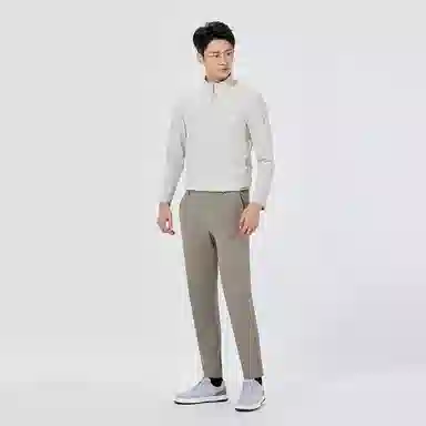 利郎 纯色中腰舒适弹力纯色百搭休闲裤 男款