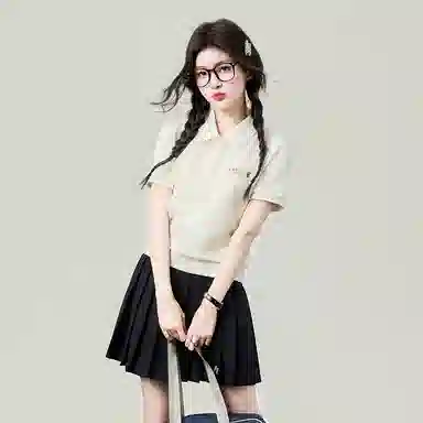 花铃太太 原创花铃学园短袖衬衫 女款