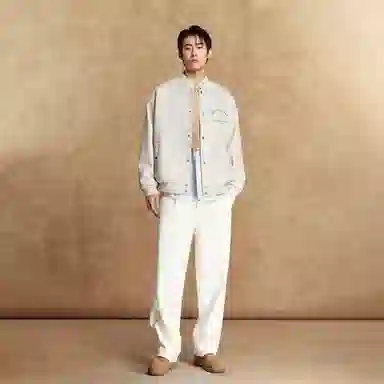 Jack Jones Embroidered Wool Coat