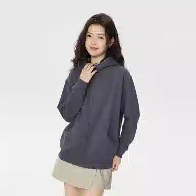 佐丹奴 宽松连帽开衫外套卫衣 女款