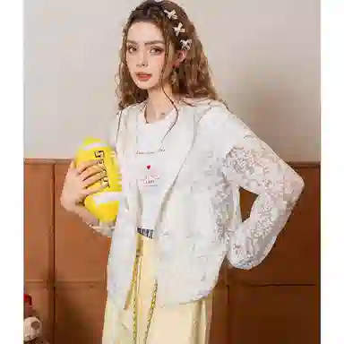 法文箱子 夏季女式开衫截短外套 女款