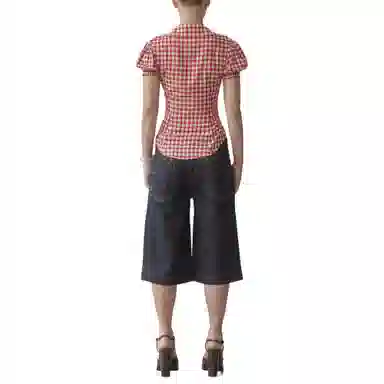 SCULPTOR Vine Half Denim Pants Indigo