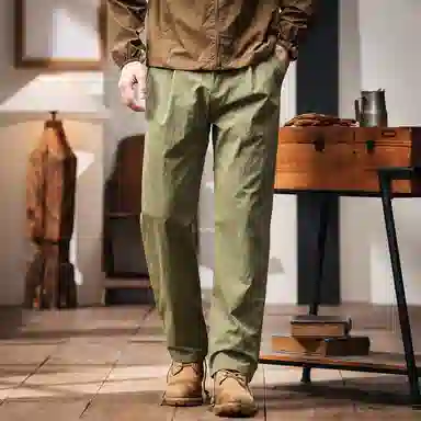 格蓝鹿 薄款垂感慵懒潮牌宽松透气凉感直筒休闲裤英伦美式版型天花板户外速干透气工装裤 男女同款