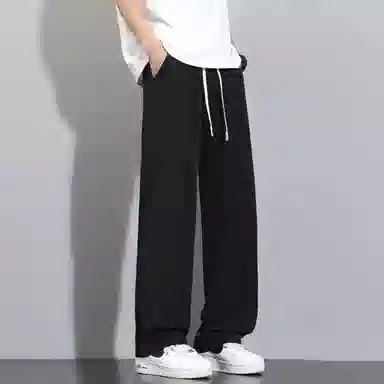 童先森 薄款舒适感速干宽松纯色简约百搭休闲裤 男款