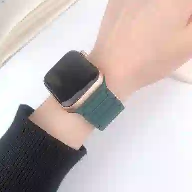 老佳 苹果适用 手表表带 硅胶材质 磁吸表带男女通用