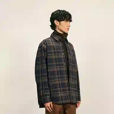 速写 冬宽松长袖舒适休闲棉服 男款