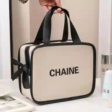 艾情草之恋 仿棉麻化妆包 透气耐磨扩容