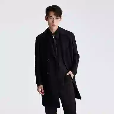 LESS IS MORE Double-Breasted Coat