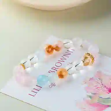 琳琯瑛 新中式国风小众设计高级感轻奢气质少女风招桃花 水晶 手串 女款