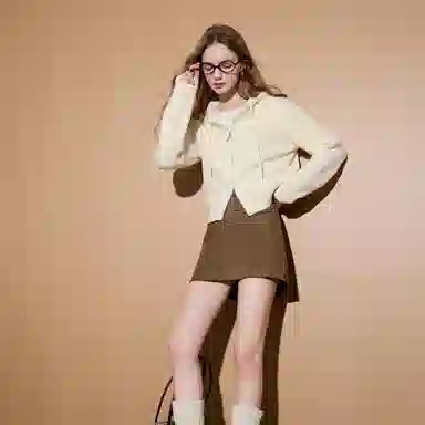 3COLOUR Miu Series Hoodie Cardigan