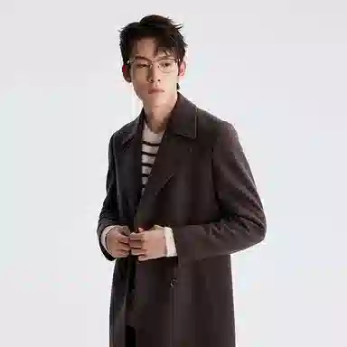 LESS IS MORE Double-Breasted Coat