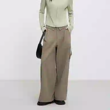 Peacebird High Waist Cargo Pants Brown