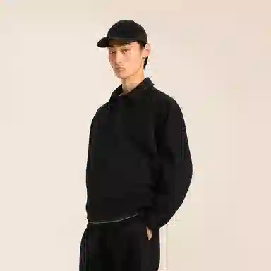 速写 套头翻领插肩街头宽松休闲卫衣 男款