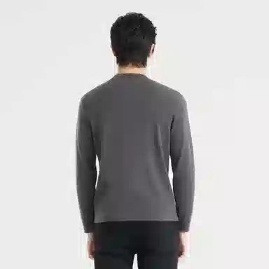 利郎 修身纯色保暖打底衫毛衣 男款