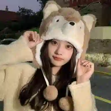 恩僾德 日系可爱卡通小企鹅防寒保暖防风护耳 聚酯纤维 帽子 男女同款情侣款