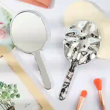 未来枫情 电镀塑料手柄化妆镜