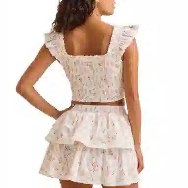 ALTAR'D STATE Ansley Smocked Floral Skirt