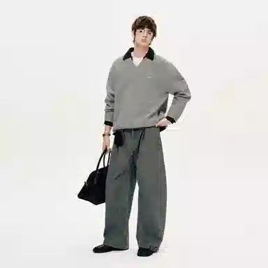 PSO Brand MIU V-Neck Knit Sweater