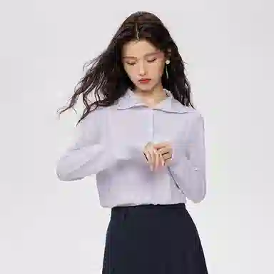 佐丹奴 羊毛混纺双面穿宽松高领针织衫 女款