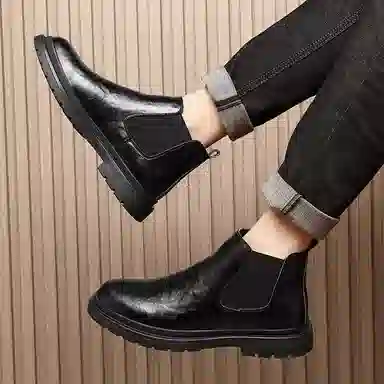 百伦韩 简约经典百搭舒适 小众个性 切尔西靴 男款