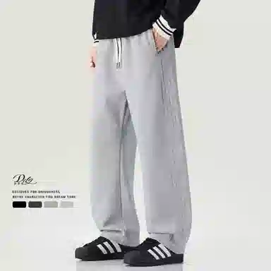 洞洞拐 潮牌时尚舒适直筒百搭长裤休闲裤 男女同款