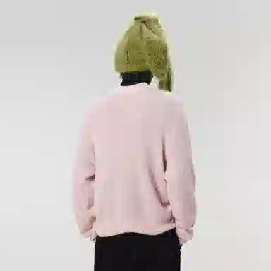 速写 纯色圆领休闲长袖套头毛衣 男女同款