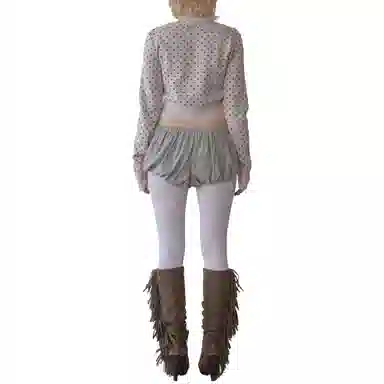 SCULPTOR Polka Dot Cardigan Baby PinkBrown