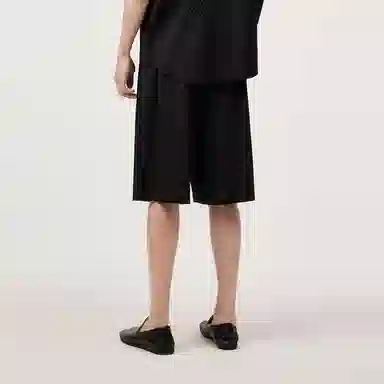 速写 直筒宽松纯色系带休闲裤 男款
