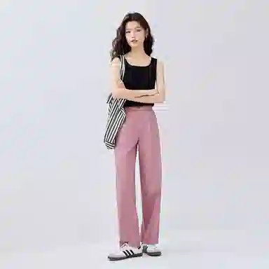 佐丹奴 压褶宽松舒适休闲裤 女款