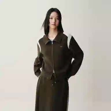 Peacebird Double Zipper Knit Cardigan