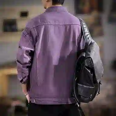 遨宇 美式潮牌纯棉重磅牛仔百搭宽松休闲户外夹克外套 男款