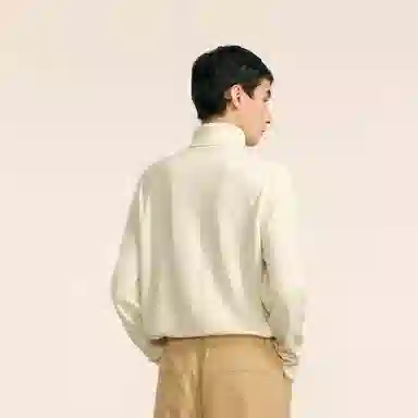 速写 羊毛修身内搭高领简约舒适保暖时尚休闲纯色厚款长袖毛衣 男款