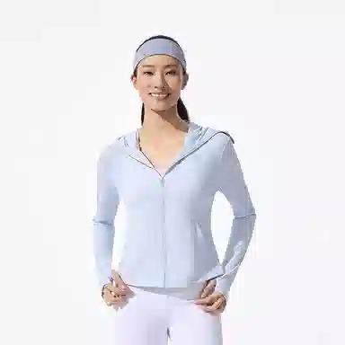 波司登 骄阳系列 夏季清爽弹力拉链轻盈时尚休闲短款显瘦 多色可选 透气凉感防晒服 女款