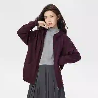 佐丹奴 宽松连帽开衫外套卫衣 女款