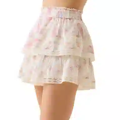 ALTAR'D STATE Raleigh Floral Layered Lace Shorts