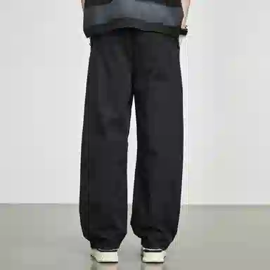 童先森 潮流纯色中腰长裤休闲裤 男款