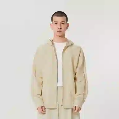 速写 纯色连帽长袖户外夹克外套 男女同款
