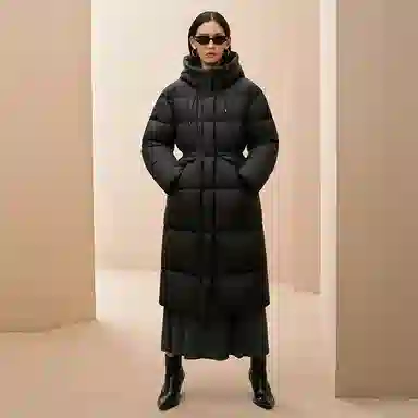 Peacebird 15D Puff 90 White Duck Down Coat