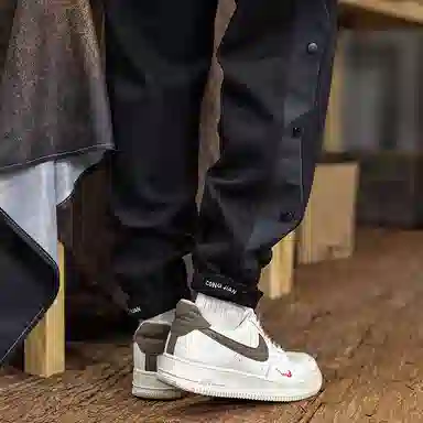 遨宇 美式经典复古潮流撞色极简风高级感设计卫裤秋季户外百搭运动束脚哈伦裤休闲裤 男款