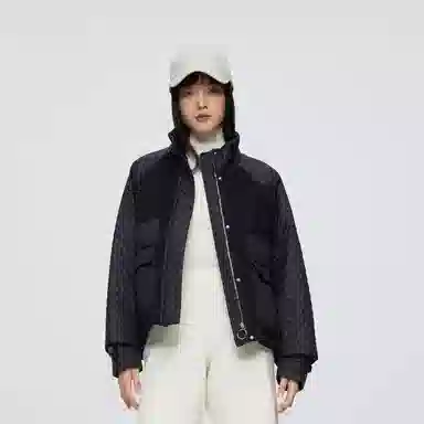 波司登 艺术绗缝廓形鹅绒立领轻薄羽绒服 女款