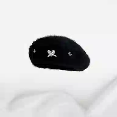 恩僾德 小众百搭高颜值子日系氛围感画家帽显脸小潮 涤纶 贝雷帽 男女同款情侣款