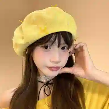 恩僾德 经典百搭 聚酯纤维 贝雷帽 男女同款情侣款