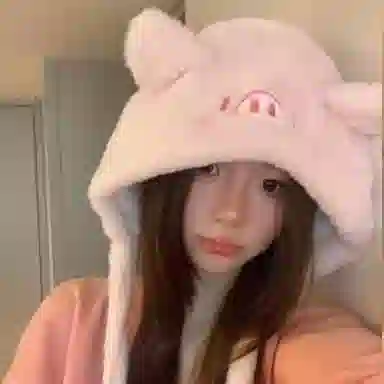 恩僾德 可爱卡通保暖百搭甜美护耳滑雪套 涤纶 绒线帽 男女同款情侣款