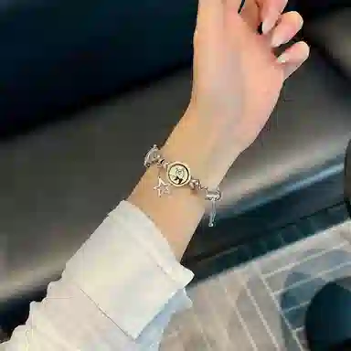 酷巴索 小米适用 手表表带 金属材质 可爱金属表带男女通用