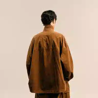 速写 街头纽扣复古灯芯绒潮流休闲长袖夹克 男款