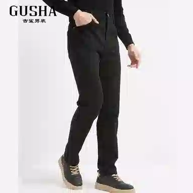 古鲨 耐磨潮流百搭通勤修身牛仔裤 男款