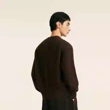 速写 合身柔软舒适简约时尚纯色打底内搭毛衣 男款