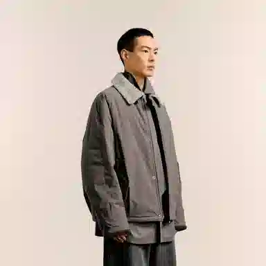 速写 翻领短款时尚休闲潮流宽松夹克外套 男款