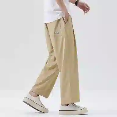 童先森 简约舒适百搭宽松直筒长裤潮流休闲裤 男款